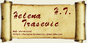 Helena Trašević vizit kartica